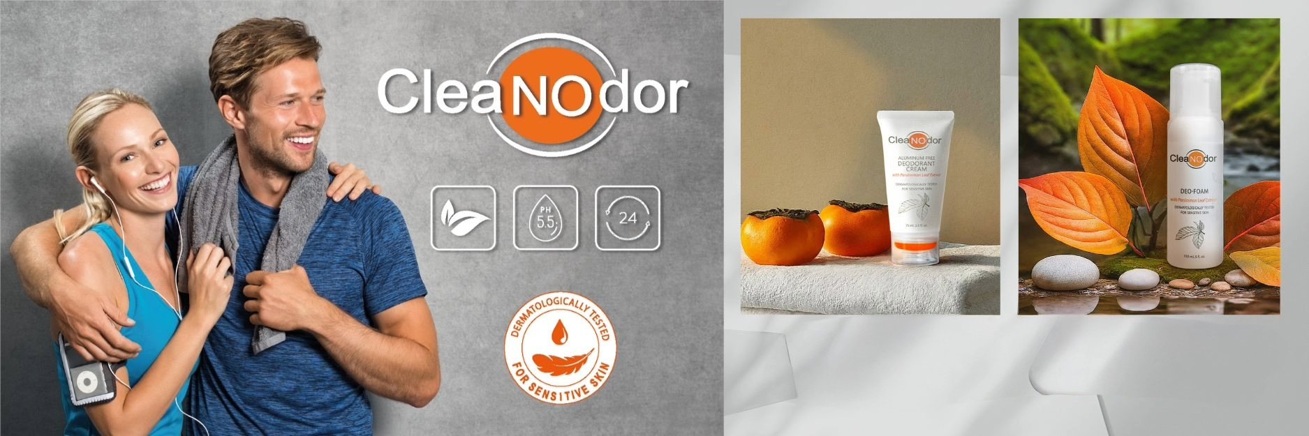 Cleanodor skincare line banner