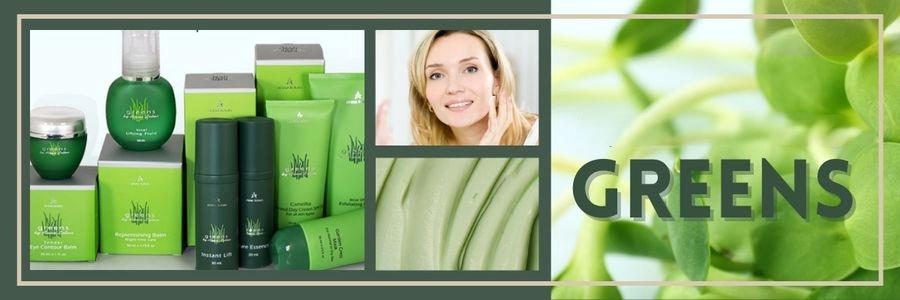 Greens skincare line Banner 